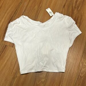 NWT Offline by Aerie, white, size M, short sleeve shirt